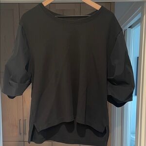 Athleta Black Crew Neck Top